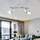 GLOBO Deckenlampe LED 2x4 Watt chrom weiß