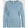 Madeleine Langarmshirt mit gerafften Seiten in rauchblau | Gr.: 42