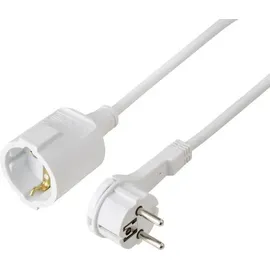 Sygonix SY-7170030 Strom Verlängerungskabel 16A Weiß 2.00m H05VV-F 3G 1,5mm2