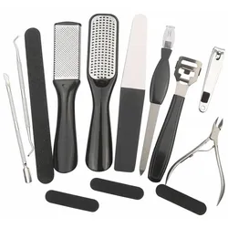 Maniküre- und Pediküre-Sets Paloma Beauties Schwarz 10 Stücke
