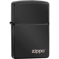 Zippo Ebony Zippo Logo Sturmfeuerzeug