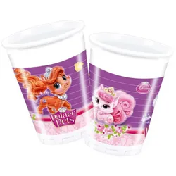 8 Süße Disney Prinzessinnen Tierliebe Kunststoffbecher 200ml