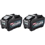 Makita 2x BL 4050 F Akku 40 V max. 5,0 Ah / 5000 mAh Li-Ion XGT ( 2x 191L47-8 ) IP64 mit Ladestandanzeige