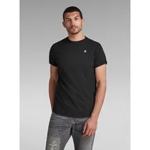G-Star Lash Ribbed Kurzarm-T-Shirt Dark Black II S