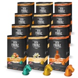 Nespresso kompatible Kaffee Kapseln (40xHaselnuss, 40xVanille, 40xKaramel Pack), Intensität 5/5, 12 x 10 Kapseln