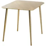 XXXLutz Xxxl Beistelltisch, Gold, Metall, rechteckig, Rundrohr, 44x45x55 cm, Wohnzimmer, Wohnzimmertische, Beistelltische, Beistelltische Metall