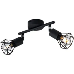 Retro Decken Strahler Leuchte Käfig Spot Lampe verstellbar im Set inkl. LED Leuchtmittel