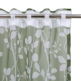 OTTO home Gardine OTTO HOME "Issoire" Gr. 3, olive, B:140cm H:225cm, Polyester, Gardinen, Gardine, Wohnzimmer, Schlafzimmer, Esszimmer, gemustert und halbtransparent