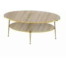 JV Möbel Eleganter Couchtisch Braun Holz 59 x 47 cm