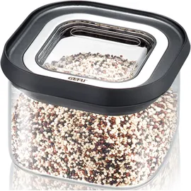 GEFU Vorratsdose Pantry schwarz 11 cm x 11 cm x 7,5 cm 0,4 l