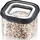 GEFU Vorratsdose Pantry schwarz 11 cm x 11 cm x 7,5 cm 0,4 l