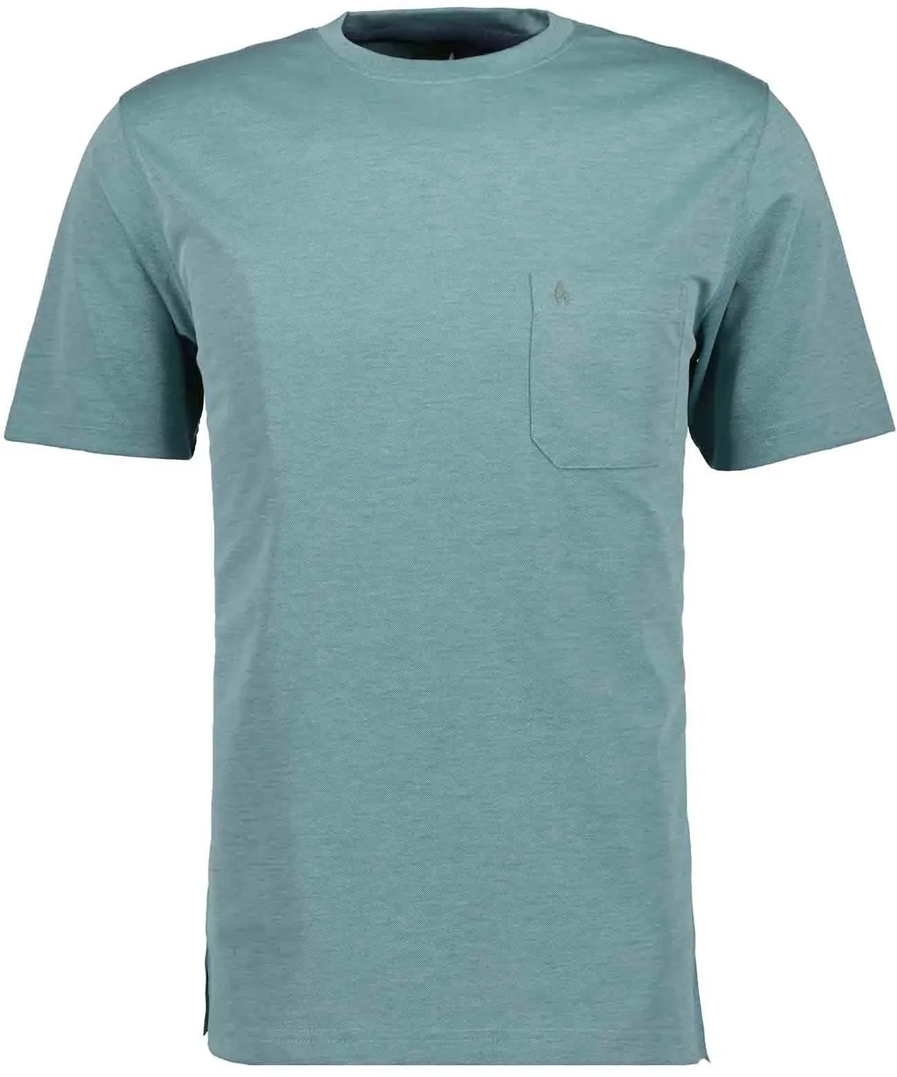 T-Shirt RAGMAN, Herren, Gr. XL, grün (salbei, 344), Jersey, 61% Baumwolle 39% Polyester, regular fit, Rundhals, Shirts T-Shirt