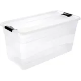 KEEEPER Aufbewahrungsbox mit Deckel, Schiebeverschluss, farblos