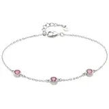 Hechter Paris Armband »Schmuck Geschenk Silber 925 Armschmuck Armkette Ankerkette« mit Zirkonia (synth.), bunt