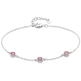 Hechter Paris Armband »Schmuck Geschenk Silber 925 Armschmuck Armkette Ankerkette« mit Zirkonia (synth.), bunt