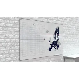 ALLboards Magnetisches Whiteboard 90x60cm – PREMIUM EXPO Alurahmen