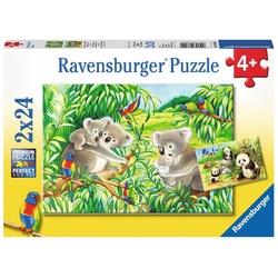 Ravensburger Puzzle Süße Koalas Und Pandas, 48 Puzzleteile bunt