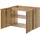 [en.casa] Waschbeckenunterschrank Skelbolu 80 x 60 x 40 cm Eicheoptik/Schwarz
