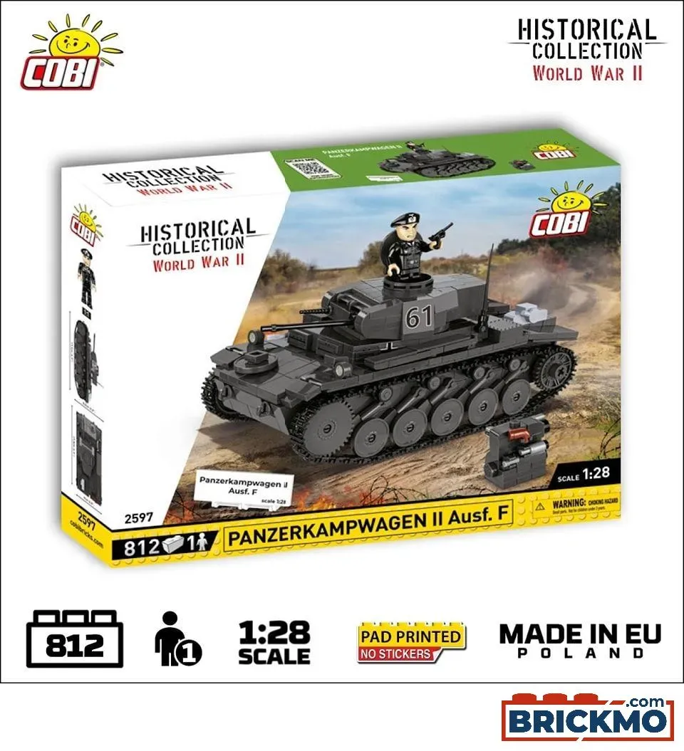 Cobi Historical Collection World War II 2597 Panzerkampfwagen II Ausff 2597