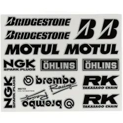Aufkleber Bogen Sponsor Brembo usw. 193x240mm