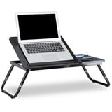 Relaxdays Laptoptisch fürs Bett schwarz