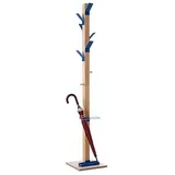 Paperflow Kleiderständer easyCloth Wood Range Modell A PECPP.06 blau Holz 8 Haken 32,0 x 178,0 cm