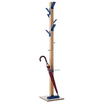 Paperflow Kleiderständer easyCloth Wood Range Modell A PECPP.06 blau Holz 8 Haken 32,0 x 178,0 cm