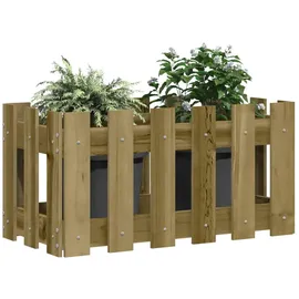 furnicato Hochbeet Pflanzkübel 60 x 30 x 30 cm Braun