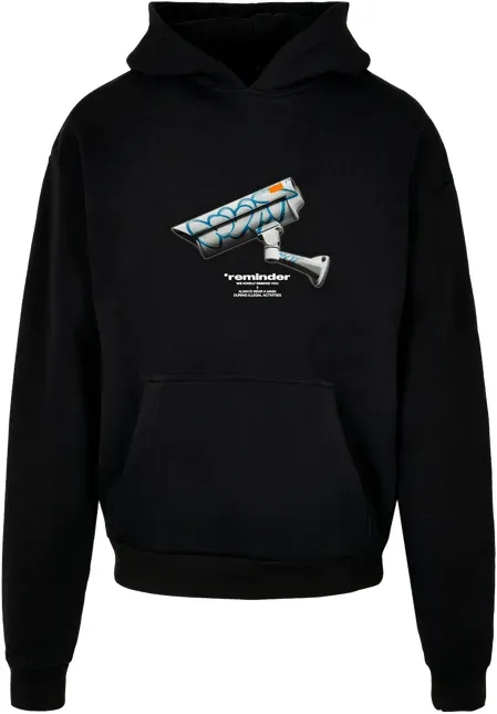 Mister Tee CCTV Oversized Hoody Schwarz 2XL