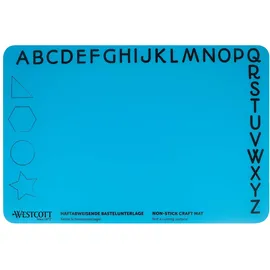 Westcott Bastelunterlage Silikon 304 x 454 mm Blau