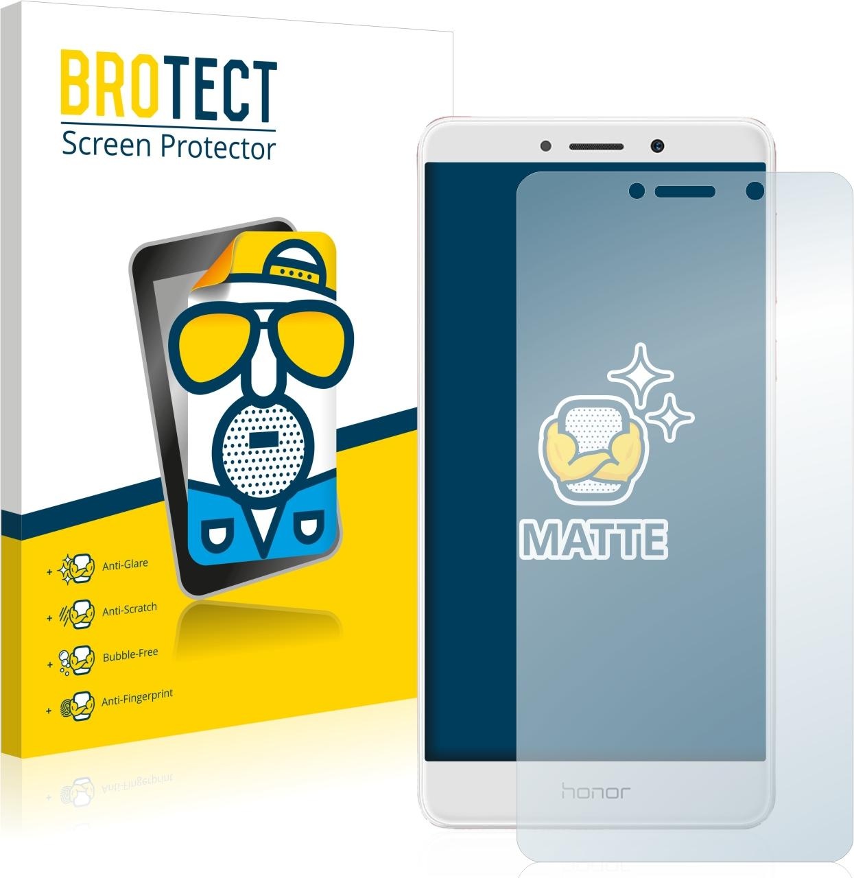 BROTECT Entspiegelungs-Schutzfolie Displayschutz Matt (2 Stück, 6x), Smartphone Schutzfolie