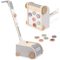 Mamabrum Kinder-Putzwagen Magnetischer Staubsauger aus Holz für Kinder - ein Reinigungsspielzeug
