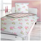 Dyckhoff Weichfrottier Bettwäsche Rosali blau