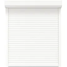 vidaXL Rollladen Weiß 110 x 130 cm Aluminium und Polyurethan