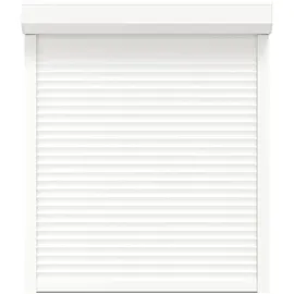 vidaXL Rollladen Weiß 110 x 130 cm Aluminium und Polyurethan