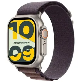 Apple Watch Ultra 2 GPS + Cellular 49 mm Titangehäuse natur, Alpine Loop indigo S