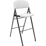 Saro Grenada Barstuhl, Metall, weiß, 68 x 47.5 x 109 cm