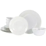 CreaTable CreaTable, Antique offwhite Geschirrset, 12 Stück)