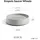 Ecopots Untersetzer Oslo Rollen Weißgrau 41 cm x 9,5 cm