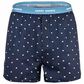 Happy Shorts Webboxershorts Hearts/Bear On Stripes/Bus L 3er Pack