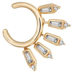 caï Ear Cuff 925/- Sterling Silber Zirkonia Zirkonia Ohrringe   Damen 