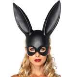LEG AVENUE Verruchte Bunny Halbmaske Hase Schwarz Einheitsgröße