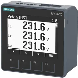 1St. Siemens 7KM3220-1BA01-1EA0 SENTRON Power Monitoring PAC3220, Fronte
