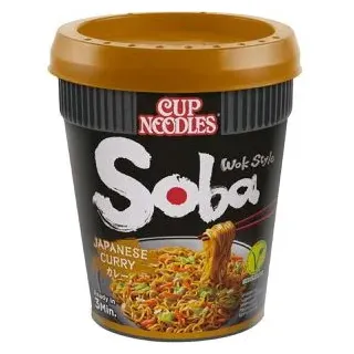 Nissin Fertiggericht Soba, Japanese Curry, je 90g, 8 Stück