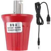 Wifehelper Elektrischer BBQ Rotatormotor, 5 V Bis 12 V USB betriebener Grillmotor, ABS Material, Ausgezeichnete Hitzebeständigkeit, Breite Anwendung