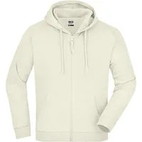 James & Nicholson Kapuzen-Sweatjacke JN059, - 3XL - stone