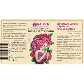 Bioherba Blütenwasser aus bulgarischer Rose Damascena 100 ml