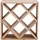 Zeller Weinregal 52 x 25 x 52 cm Natur