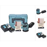 Makita DBO180RF1J inkl. 1 x 3,0 Ah + Ladegerät + Schleifset + Makpac