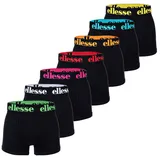Ellesse Herren Boxer Shorts, 7er Pack - Yema 7 Pack Boxer Shorts, Logo, Stretch Schwarz/Multi2 6XL